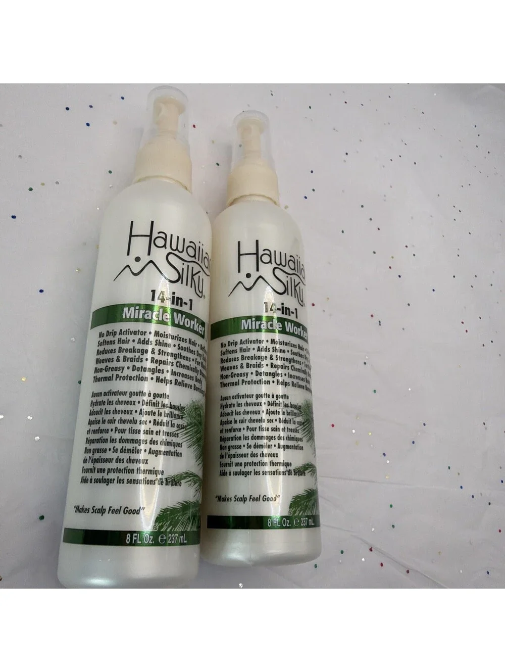 2Pk Hawaiian Silky 14 in 1 Miracle Worker No Drip Activator Moisturizer 8 Oz Ea